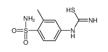 (3-methyl-4-sulfamoylphenyl)thiourea结构式