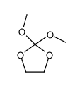 2,2-dimethoxy-1,3-dioxolane结构式