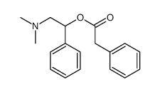 Phenylacetic acid 2-dimethylamino-1-phenylethyl ester Structure