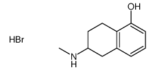 6-(methylamino)-5,6,7,8-tetrahydronaphthalen-1-ol,hydrobromide结构式
