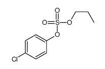 (4-chlorophenyl) propyl sulfate结构式