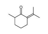 2-methyl-6-propan-2-ylidenecyclohexan-1-one结构式