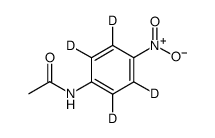 4-硝基乙酰苯胺-D4结构式