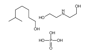 2-(2-hydroxyethylamino)ethanol,6-methylheptan-1-ol,phosphoric acid Structure