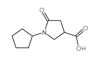 1-环戊基-5-氧代吡咯烷-3-羧酸结构式