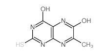 4,6-Pteridinedione,1,2,3,5-tetrahydro-7-methyl-2-thioxo- (9CI)结构式