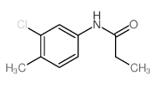 Propanamide,N-(3-chloro-4-methylphenyl)-结构式