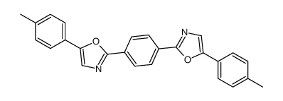 2,2'-(1,4-phenylene)bis[5-(4-methylphenyl)oxazole]结构式