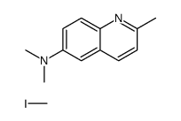 N,N,2-trimethylquinolin-6-amine, compound with iodomethane (1:1)结构式