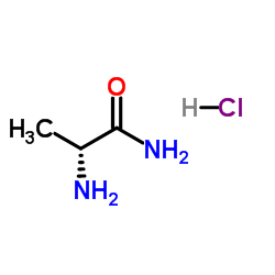 D-丙氨酰胺盐酸盐结构式
