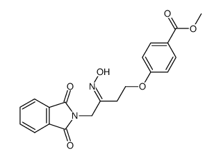 1-phthalimido-4-[p-(carbomethoxy)phenoxy]-2-butanone oxime Structure