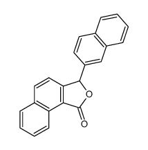 3-(naphthalen-2-yl)naphtho[1,2-c]furan-1(3H)-one结构式