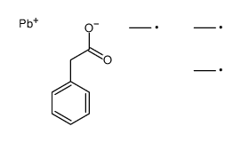 (Phenylacetoxy)triethyl plumbane Structure