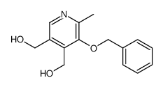 [4-(hydroxymethyl)-6-methyl-5-phenylmethoxypyridin-3-yl]methanol结构式