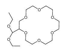 2-(diethoxymethyl)-1,4,7,10,13,16-hexaoxacyclooctadecane结构式