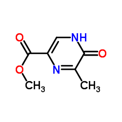 Pyrazinecarboxylic acid 4,5-dihydro-6-methyl-5-oxo-methyl ester Structure
