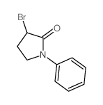 (±)-3-溴-1-苯基-2-吡咯烷酮结构式