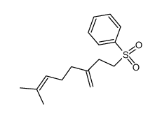 ((7-methyl-3-methyleneoct-6-en-1-yl)sulfonyl)benzene structure