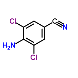 4-氨基-3,5-二氯苯腈结构式