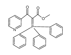 methyl 3-oxo-3-(pyridin-3-yl)-2-(triphenyl-l5-phosphanylidene)propanoate结构式