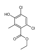 ethyl 4,6-dichloro-3-hydroxy-2-methylbenzoate Structure