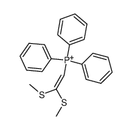 (2,2-bis(methylthio)vinyl)triphenylphosphonium结构式