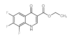 6,7,8-三氟-1,4-二氢-4-氧代-3-喹啉羧酸乙酯结构式