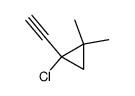 Cyclopropane, 1-chloro-1-ethynyl-2,2-dimethyl- (9CI)结构式