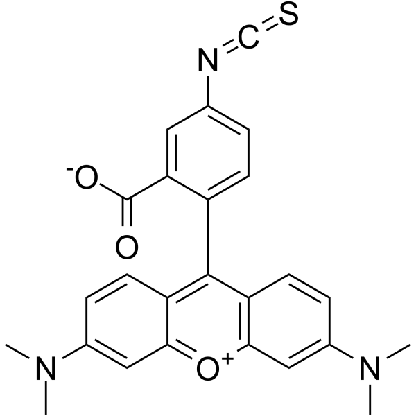 四甲基罗丹明-5-异硫氰酸结构式
