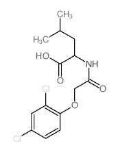 Leucine,N-[(2,4-dichlorophenoxy)acetyl]- (9CI)结构式