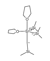 ((methyl)3SiCH2)3Er(tetrahydrofuran)2 Structure
