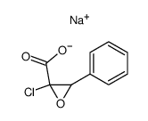 sodium 2-chloro-3-phenyloxirane-2-carboxylate结构式