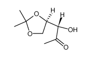 (+)-(1S)-1-[(4R)-2,2-dimethyl-1,3-dioxolan-4-yl]-1-hydroxypropan-2-one Structure