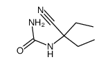 (1-ethyl-1-cyano-propyl)-urea结构式