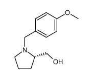 (S)-(1-(4-methoxybenzyl)pyrrolidin-2-yl)methanol结构式