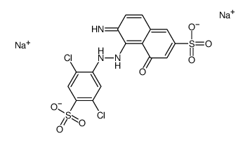 6-amino-5-[(2,5-dichloro-4-sulphophenyl)azo]-4-hydroxynaphthalene-2-sulphonic acid, sodium salt Structure