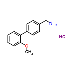 C-(2-甲氧基-联苯-4-基)-甲基胺盐酸盐结构式
