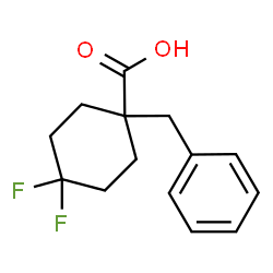 1-Benzyl-4,4-difluorocyclohexane-1-carboxylic acid Structure