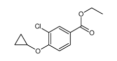 3-氯-4-环丙氧基苯甲酸乙酯结构式