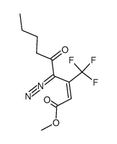methyl (E)-4-diazo-5-oxo-3-(trifluoromethyl)non-2-enoate Structure