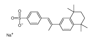 sodium,4-[(E)-2-(5,5,8,8-tetramethyl-6,7-dihydronaphthalen-2-yl)prop-1-enyl]benzenesulfonate Structure