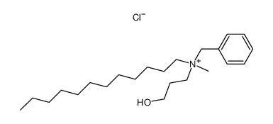 Benzyl-dodecyl-(3-hydroxy-propyl)-methyl-ammonium; chloride Structure