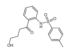 N-[2-(4-hydroxy-1-oxobutyl)phenyl]-p-toluenesulfonamide Structure