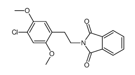 2-[2-(4-chloro-2,5-dimethoxyphenyl)ethyl]isoindole-1,3-dione结构式