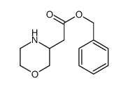 Morpholin-3-yl-acetic acid benzyl ester Structure