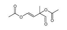 3-Butenal, 2,4-bis(acetyloxy)-2-methyl-, (3E) Structure