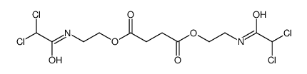 bis[2-[(2,2-dichloroacetyl)amino]ethyl] butanedioate结构式