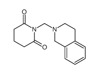 1-(3,4-dihydro-1H-isoquinolin-2-ylmethyl)piperidine-2,6-dione结构式
