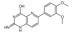 2-amino-6-(3,4-dimethoxyphenyl)-1H-pyrido[3,2-d]pyrimidin-4-one结构式
