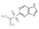 N,N-dimethyl-5H-purine-2-sulfonamide结构式